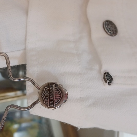 Harley Davidson White Shorts Overalls Women's L - Picture 14 of 16